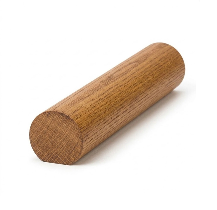 Oak Lacquered Finish Mopstick Handrail
